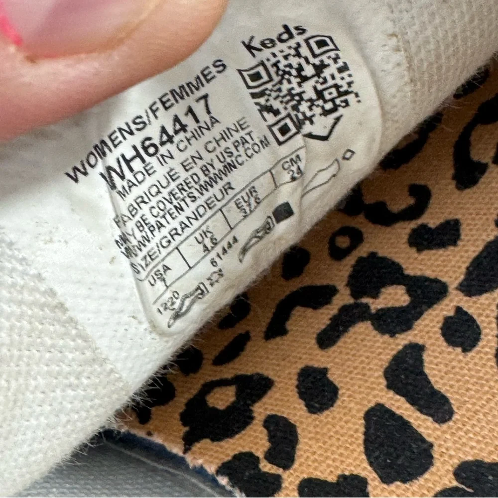Keds Womens Kickstart Foxing Leopard Sneakers Shoes Casual - Brown, White Size 7